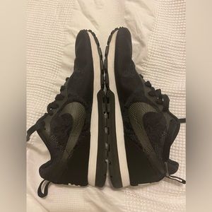 Nike black with lace detail sneakers
